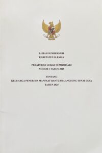 Perlur Sumbersari Nomor 1 Tahun 2025 ttg BLT DD