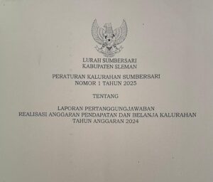 Peraturan Kalurahan Sumbersari Nomor 1 Tahun 2025 Laporan Pertanggungjawaban Realisasi Anggaran Pendapatan Dan Belanja Kalurahan Tahun Anggaran 2024