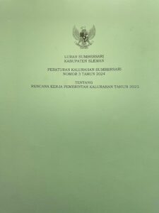 PERATURAH KALURAHAN NO.3 TH 2024 TTG RKP TH 2025
